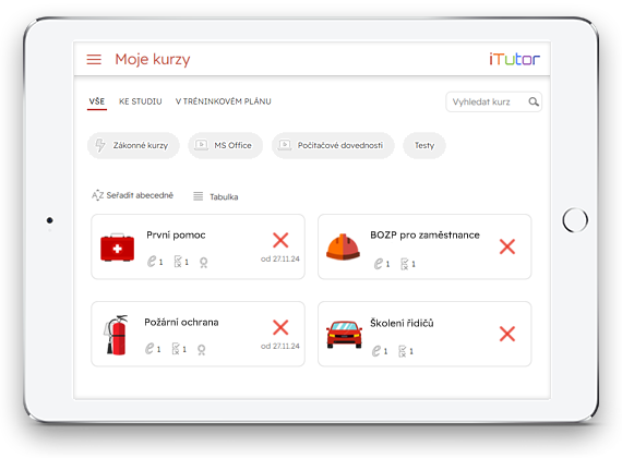Moduly LMS iTutor